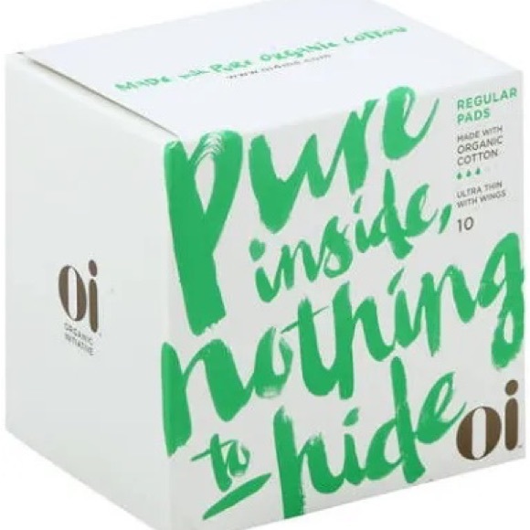 Oi - Organic Initiative Cotton Ultra Thin Regular Pads Box of 10 Regular Pads - Picture 1 of 1